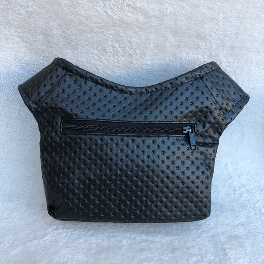 Premium Black Plus + back pocket. Vegan skin. Unique Piece No. 8514