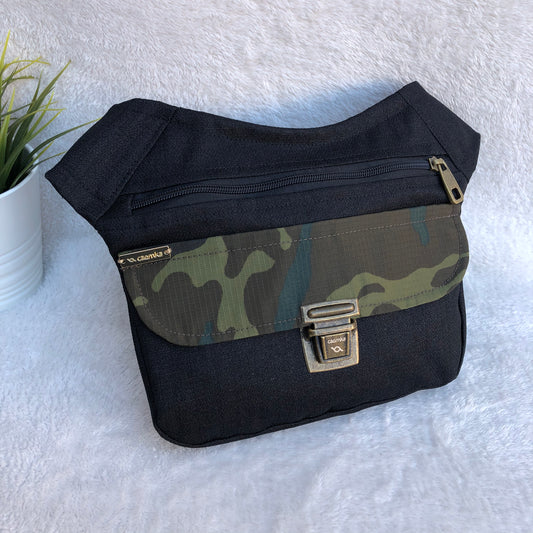 Special Black &amp; Camouflage · Anti-stain resinated fabric · Unique Piece No. 8512