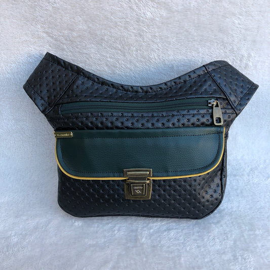 Premium Black Plus + back pocket. Vegan skin. Unique Piece No. 8493