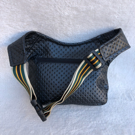 Premium Black Plus + back pocket. Vegan skin. Unique Piece No. 8493