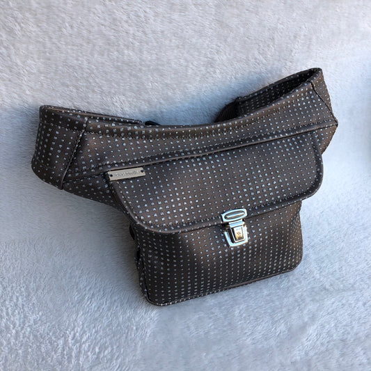 Mini Special Premium Brown Vegan Leather Unique Piece No. 8539
