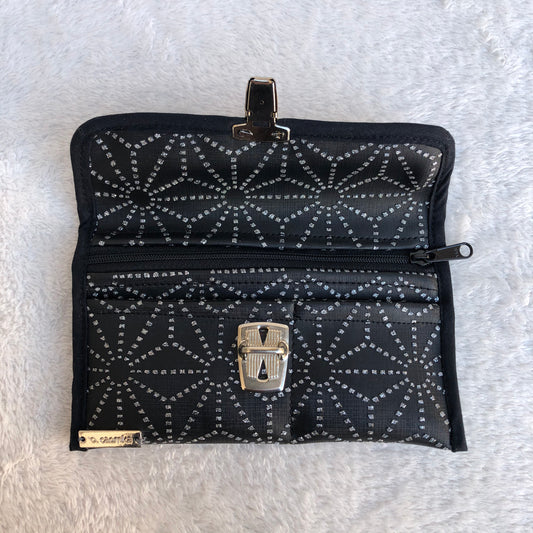 CAOMKA Flat Coin Purse Vegan Leather Unique Piece No. 8523