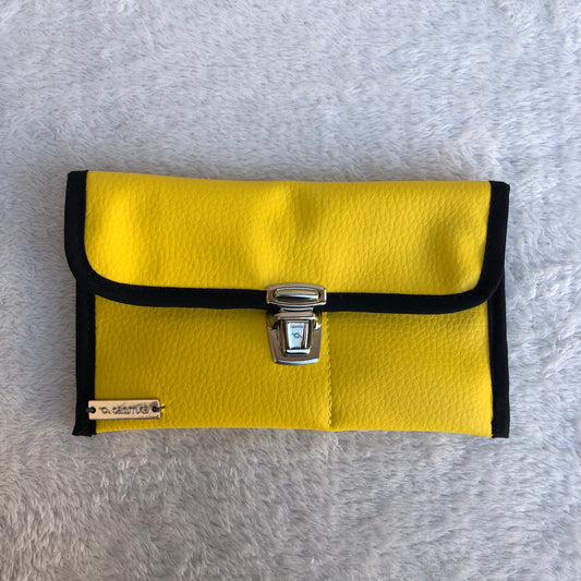 CAOMKA Flat Coin Purse Vegan Leather Exclusive Piece No. 8533