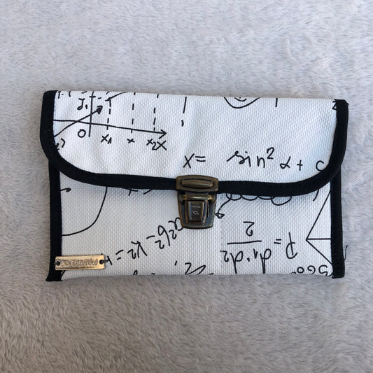 CAOMKA Flat Coin Purse Vegan Leather Unique Piece No. 8520