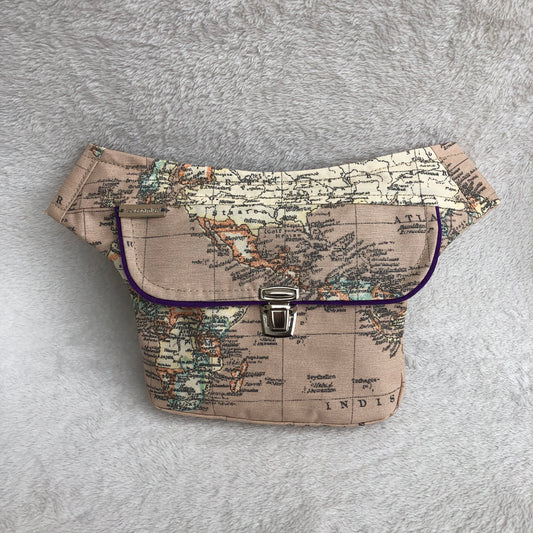 Mini World Map · Anti-stain resinated fabric. Unique Piece No. 8573