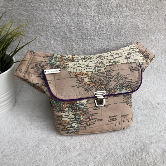 Mini World Map · Anti-stain resinated fabric. Unique Piece No. 8573