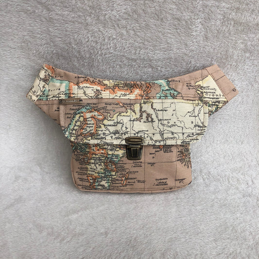 Mini World Map · Anti-stain resinated fabric. Unique Piece No. 8565