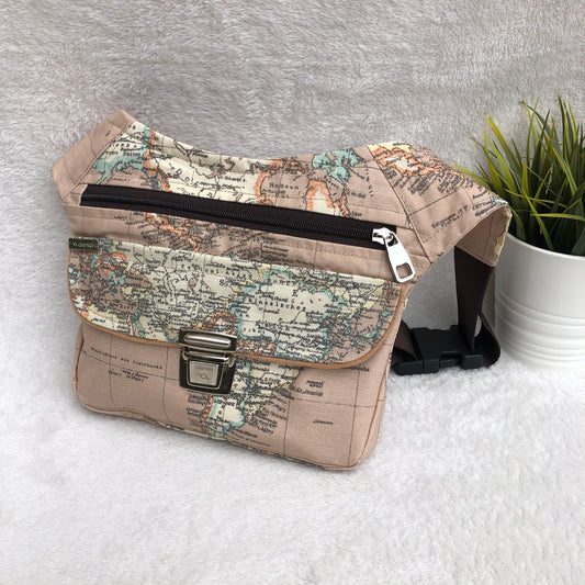 Special World Map · Waterproof resin-coated fabric · Unique Piece No. 8663