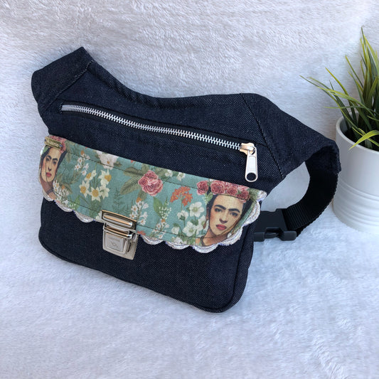 Jeans &amp; Frida Kahlo Unique Piece No. 8593