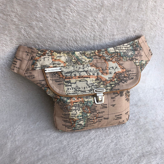 Mini World Map · Anti-stain resinated fabric. Unique Piece No. 8678