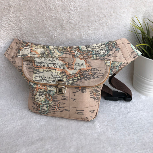 Mini World Map · Anti-stain resinated fabric. Unique Piece No. 8678