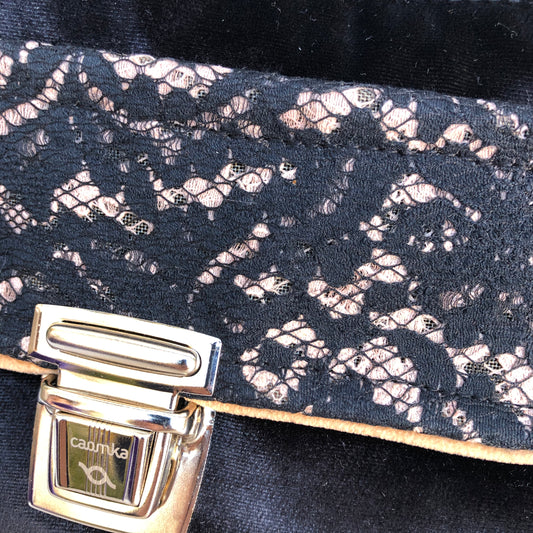 Premium Velvet Black &amp; Silver Unique Piece No. 8767