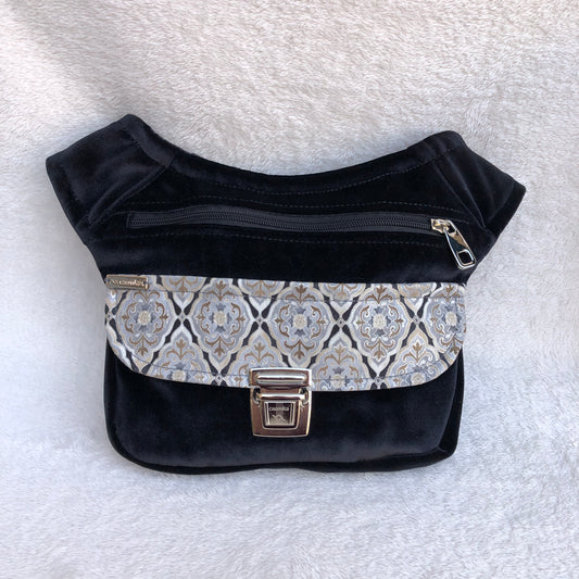 Premium Velvet Black &amp; Silver Unique Piece No. 8812