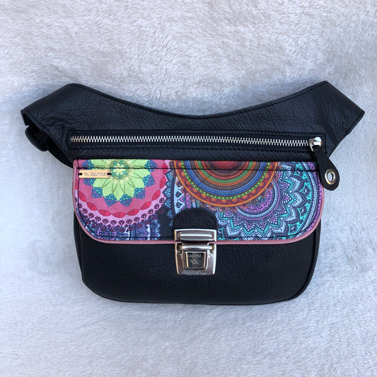 Summer Black & Mandalas · Piel natural BioCuir® · Pieza Única Núm. 8891