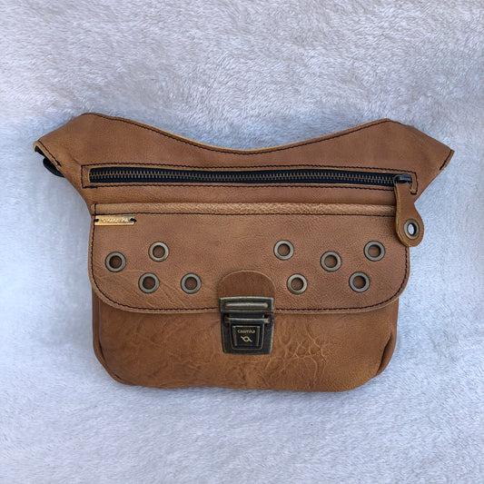 Premium Brown &amp; Old Gold Natural BioCuir® Leather Exclusive Part No. 8889
