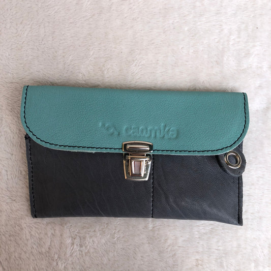 CAOMKA Flat Coin Purse Natural BioCuir® Leather Exclusive Piece No. 8919