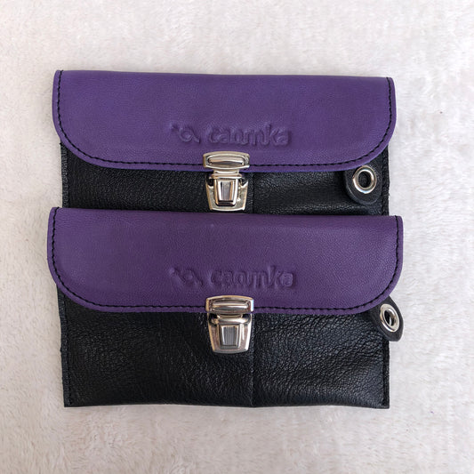 CAOMKA Flat Coin Purse Natural BioCuir® Leather Exclusive Piece No. 8923