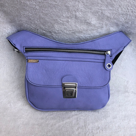 Special Lavender &amp; Silver BioCuir® natural leather Exclusive Piece No. 8911