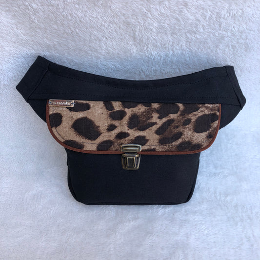 Mini Elegant Black &amp; Animal Print Unique Piece No. 9080
