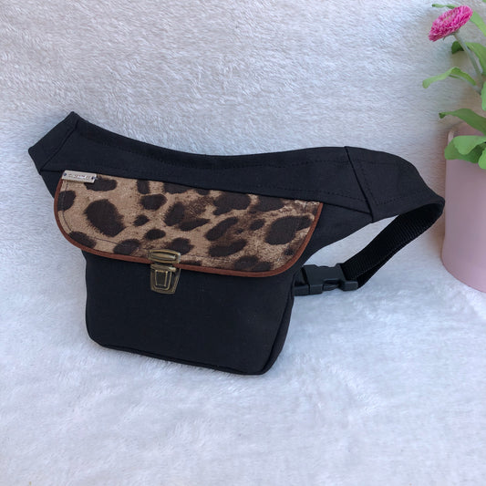 Mini Elegant Black &amp; Animal Print Unique Piece No. 9080