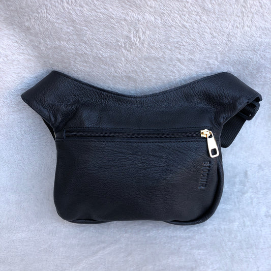 Special Black &amp; Golden BioCuir® natural leather Exclusive Piece No. 8948