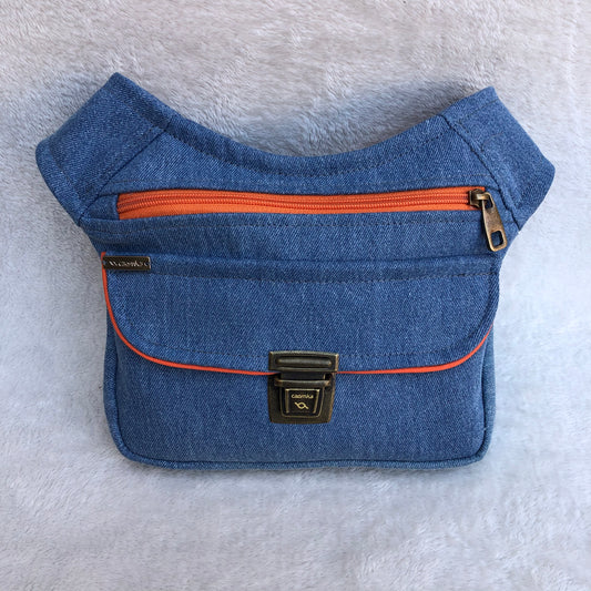 Special Jeans Blue &amp; Orange Unique Piece No. 9020