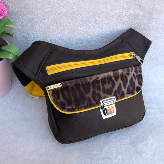 Special Brown & Animal Print · Piel Vegana. Pieza Única Núm. 9001