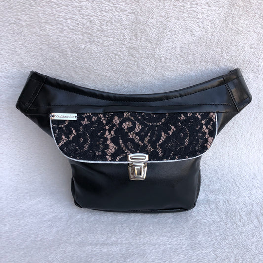 Mini Special Premium Black Vegan Leather Unique Piece No. 9095