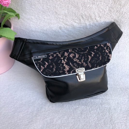 Mini Special Premium Black Vegan Leather Unique Piece No. 9095