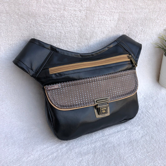Special Black &amp; Brown Vegan Leather Exclusive Piece No. 9061