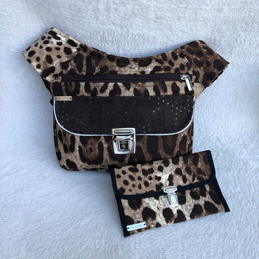 PACK Special Animal Print Belt Bag + Purse Unique Pieces No. 9108 9109