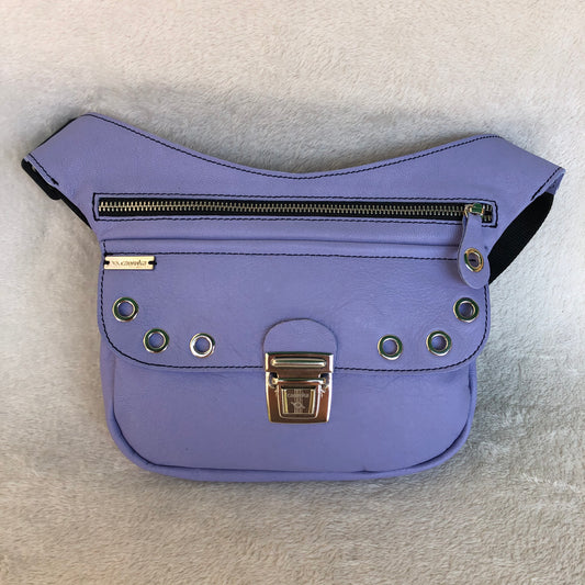 Premium Lavender &amp; Silver Natural BioCuir® Leather Exclusive Piece No. 9119