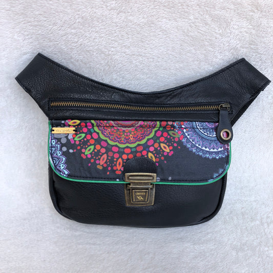 Summer Black & Mandalas · Piel natural BioCuir® · Pieza Única Núm. 9153