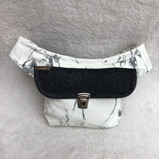 Mini Special Marble Vegan Leather Unique Piece No. 9173