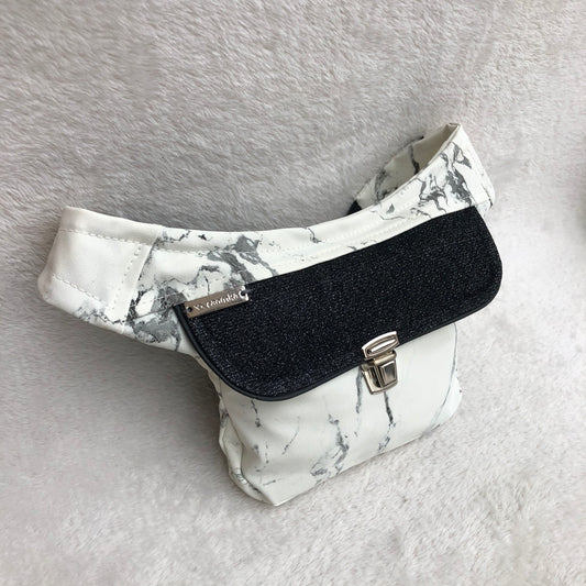 Mini Special Marble Vegan Leather Unique Piece No. 9173