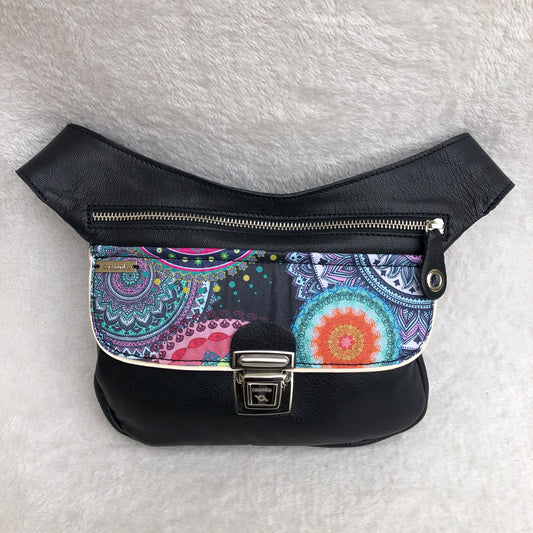 Summer Black & Mandalas · Piel natural BioCuir® · Pieza Única Núm. 9164