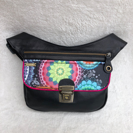 Summer Black & Mandalas · Piel natural BioCuir® · Pieza Única Núm. 9166