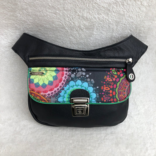 Summer Black & Mandalas · Piel natural BioCuir® · Pieza Única Núm. 9169