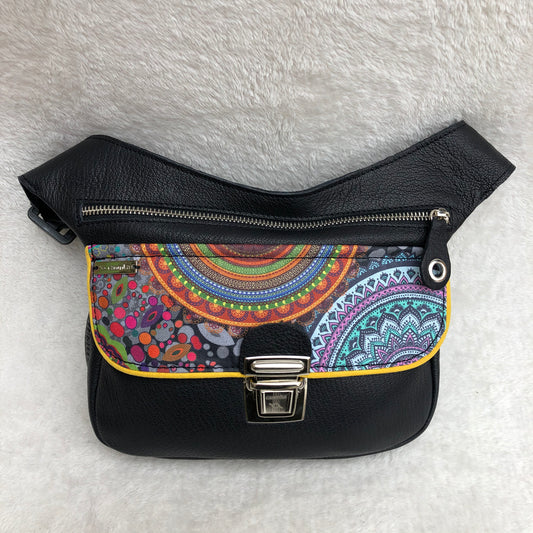 Summer Black & Mandalas · Piel natural BioCuir® · Pieza Única Núm. 9168