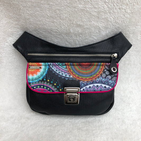 Summer Black & Mandalas · Piel natural BioCuir® · Pieza Única Núm. 9160