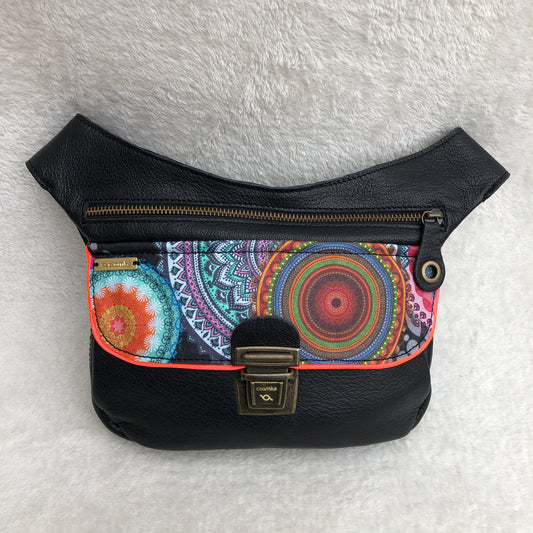 Summer Black & Mandalas · Piel natural BioCuir® · Pieza Única Núm. 9158