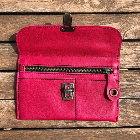 CAOMKA Flat Coin Purse Natural BioCuir® Leather Exclusive Piece No. 9202
