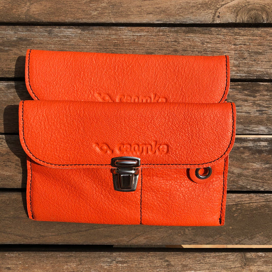 CAOMKA Flat Coin Purse Natural BioCuir® Leather Exclusive Piece No. 9214