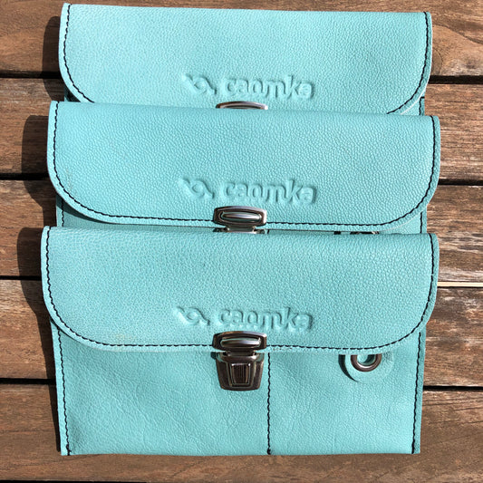 CAOMKA Flat Coin Purse Natural BioCuir® Leather Exclusive Piece No. 9215