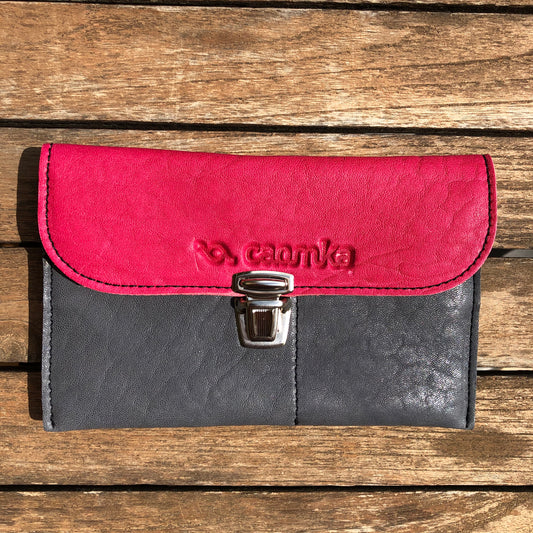 CAOMKA Flat Coin Purse Natural BioCuir® Leather Exclusive Piece No. 9219