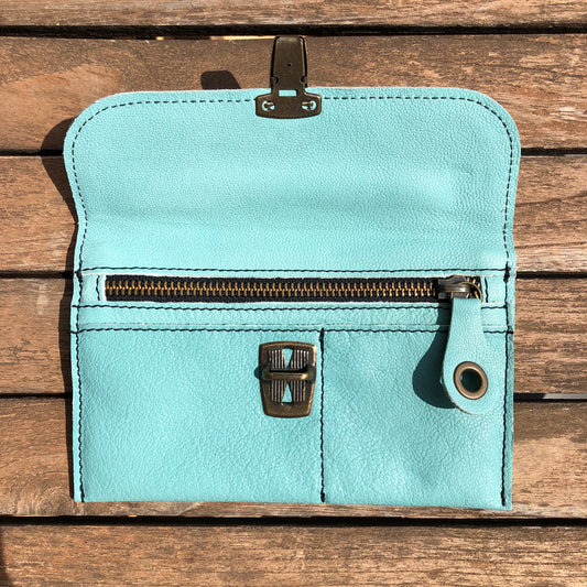 CAOMKA Flat Coin Purse Natural BioCuir® Leather Exclusive Piece No. 9220