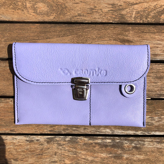 CAOMKA Flat Coin Purse Natural BioCuir® Leather Exclusive Piece No. 9221