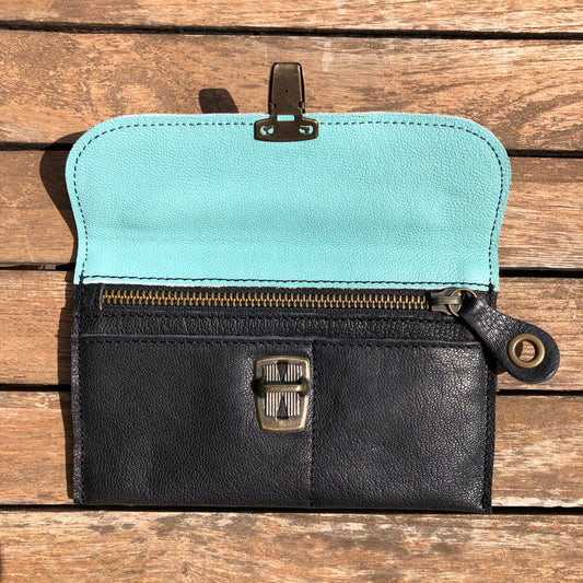 CAOMKA Flat Coin Purse Natural BioCuir® Leather Exclusive Piece No. 9222