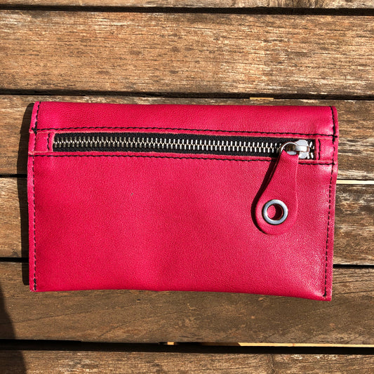 CAOMKA Flat Coin Purse Natural BioCuir® Leather Exclusive Piece No. 9224