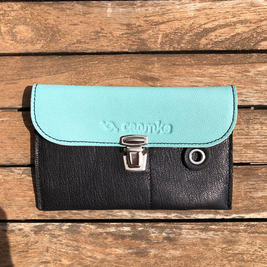CAOMKA Flat Coin Purse Natural BioCuir® Leather Exclusive Piece No. 9231